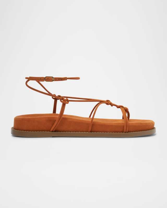 Calabria Strappy Suede Sporty Sandals